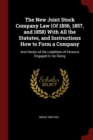 Image for THE NEW JOINT STOCK COMPANY LAW  OF 1856