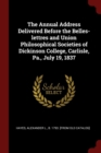 Image for THE ANNUAL ADDRESS DELIVERED BEFORE THE