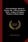 Image for FRYE GENEALOGY; ADRIAN OF KITTERY, ME.,