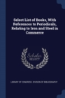 Image for SELECT LIST OF BOOKS, WITH REFERENCES TO