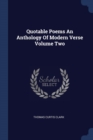 Image for QUOTABLE POEMS AN ANTHOLOGY OF MODERN VE