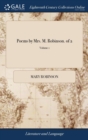 Image for Poems by Mrs. M. Robinson. of 2; Volume 1