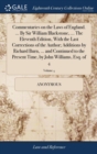 Image for Commentaries on the Laws of England. ... By Sir William Blackstone, ... The Eleventh Edition, With the Last Corrections of the Author; Additions by Richard Burn, ... and Continued to the Present Time,