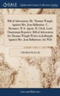 Image for BILL OF ADVOCATION, MR. THOMAS WAUGH, AG