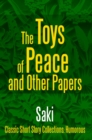 Image for Toys Of Peace And Other Papers