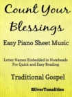 Image for Count Your Blessings Traditional Gospel - Easy Piano Sheet Music