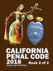 Image for California Penal Code 2018 Book 2 of 2