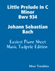 Image for Little Prelude In C Minor Bwv 934 Johann Sebastian Bach - Easiest Piano Sheet Music Tadpole Edition
