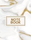Image for White and Gold Granite Swirl Notebook