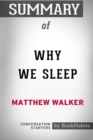 Image for Summary of Why We Sleep by Matthew Walker