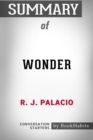 Image for Summary of Wonder by R. J. Palacio Conversation Starters