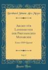 Image for Archiv fur Landeskunde der Preussischen Monarchie, Vol. 5: Erstes-1859-Quartal (Classic Reprint)