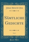 Image for Samtliche Gedichte, Vol. 3 (Classic Reprint)