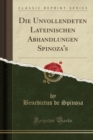 Image for Die Unvollendeten Lateinischen Abhandlungen Spinoza&#39;s (Classic Reprint)