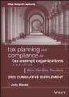Image for Tax planning and compliance for tax-exempt organizations  : rules, checklists, procedures: 2023 cumulative supplement