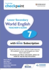 Image for Cambridge checkpoint lower secondary world English7,: Teacher&#39;s guide