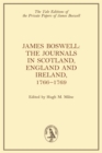 Image for James Boswell, the Journals in Scotland, England and Ireland, 1766-1769