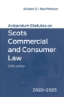 Image for Avizandum statutes on Scots commercial and consumer law  : 2022-23
