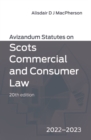 Image for Avizandum statutes on Scots commercial and consumer law: 2022-23