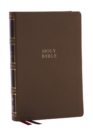 Image for NKJV, Compact Center-Column Reference Bible, Brown Leathersoft, Red Letter, Comfort Print