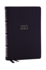 Image for NKJV, Compact Center-Column Reference Bible, Black Genuine Leather, Red Letter, Comfort Print