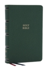 Image for NKJV, Single-Column Reference Bible, Verse-by-verse, Green Leathersoft, Red Letter, Comfort Print