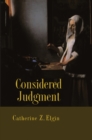 Image for Considered judgment
