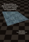 Image for An introduction to mathematical analysis for economic theory and econometrics