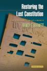 Image for Restoring the lost constitution: the presumption of liberty