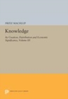 Image for Knowledge: Its Creation, Distribution and Economic Significance, Volume III : The Economics of Information and Human Capital