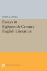 Image for Essays in Eighteenth-Century English Literature