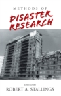 Image for Methods of Disaster Research
