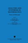 Image for Analysis and synthesis in mathematics  : history and philosophy