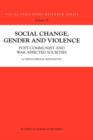 Image for Social Change, Gender and Violence