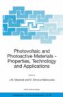 Image for Photovoltaic and Photoactive Materials