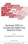 Image for Nonlinear PDE’s in Condensed Matter and Reactive Flows