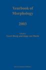 Image for Yearbook of Morphology 2003