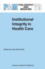Image for Institutional Integrity in Health Care