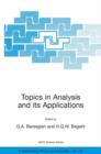 Image for Topics in Analysis and its Applications