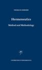 Image for Hermeneutics: method and methodology