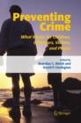 Image for Preventing Crime : What Works for Children, Offenders, Victims and Places