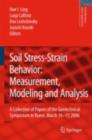 Image for Soil Stress-Strain Behavior: Measurement, Modeling and Analysis.