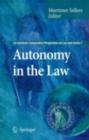 Image for Autonomy in the Law : 1
