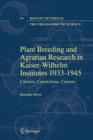 Image for Plant Breeding and Agrarian Research in Kaiser-Wilhelm-Institutes 1933-1945