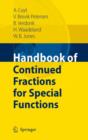 Image for Handbook of Continued Fractions for Special Functions