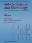Image for Sol-gel science and technology  : topics in fundamental research and applications