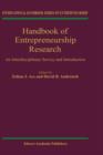 Image for Handbook on entrepreneurship research  : an interdisciplinary survey and introduction