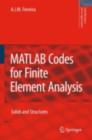 Image for MATLAB codes for finite element analysis: solids and structures