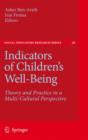 Image for Indicators of children well being  : concepts, types and usage