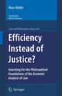 Image for Efficiency Instead of Justice?